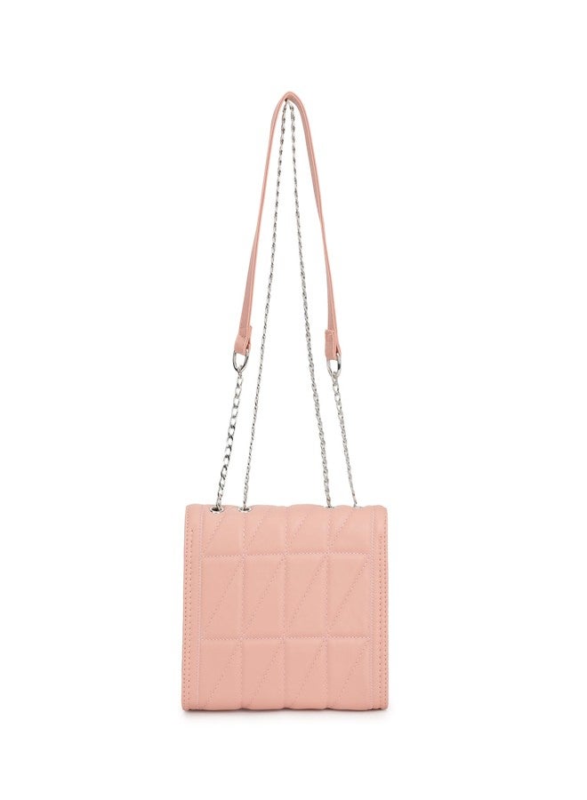 Fastrack Structured Quilted Sling Bag For Women, Ladies and Girls | Made Up of Premium Semi PU Leather Material - Image 4